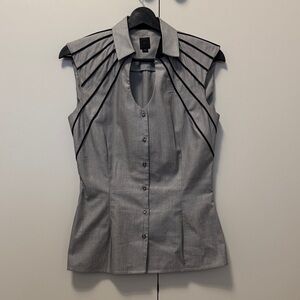 Gray Sleeveless Women's Top